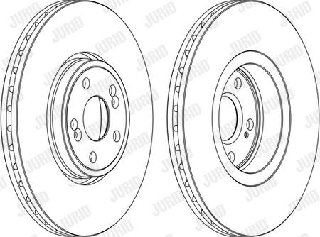 Jurid 562187J - Bremžu diski www.autospares.lv