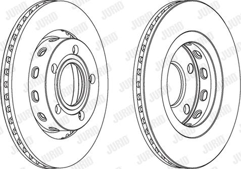 Jurid 562176J - Bremžu diski www.autospares.lv