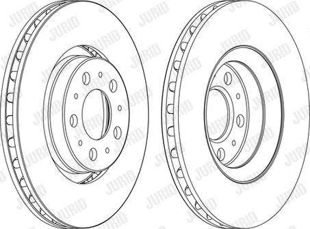 Jurid 562173J - Bremžu diski www.autospares.lv