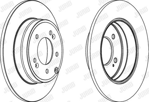 Jurid 562849J-1 - Bremžu diski www.autospares.lv