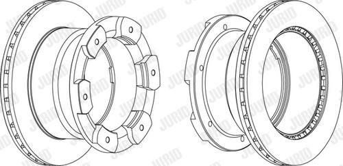 Jurid 562805JC-1 - Bremžu diski www.autospares.lv