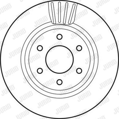 Jurid 562813J-1 - Bremžu diski www.autospares.lv