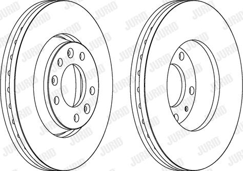 Jurid 562839JC-1 - Bremžu diski www.autospares.lv