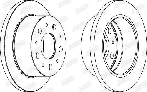 Jurid 562835JC - Bremžu diski www.autospares.lv