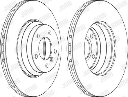 Jurid 562395J - Тормозной диск www.autospares.lv