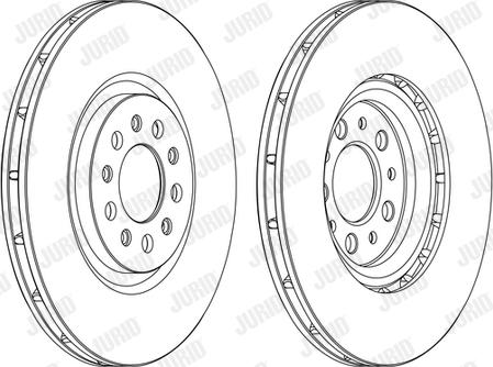 Jurid 562391JC-1 - Brake Disc www.autospares.lv