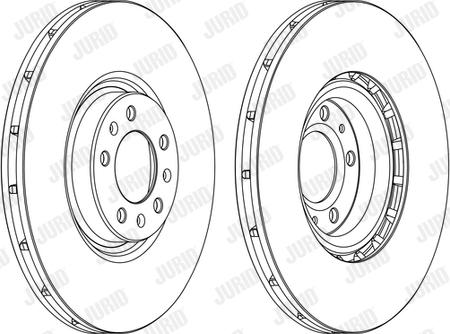 Jurid 562398J - Bremžu diski www.autospares.lv