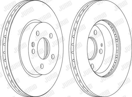 Jurid 562392J - Bremžu diski www.autospares.lv