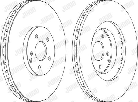 Jurid 562358J - Bremžu diski www.autospares.lv