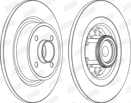 Jurid 562368J - Bremžu diski www.autospares.lv