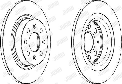 Jurid 562305JC-1 - Bremžu diski www.autospares.lv