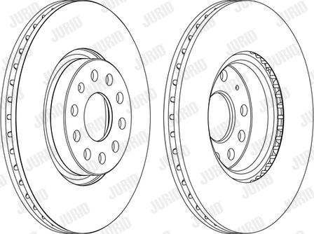 Jurid 562387J - Тормозной диск www.autospares.lv