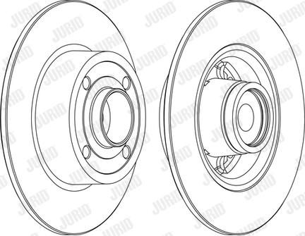 Jurid 562376J-1 - Bremžu diski www.autospares.lv