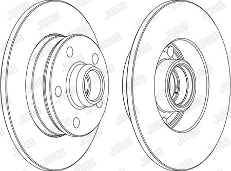 Jurid 562370JC - Bremžu diski www.autospares.lv