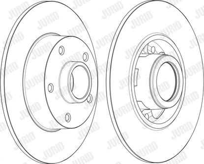 Jurid 562371J - Тормозной диск www.autospares.lv