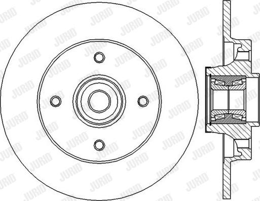 Jurid 562373J - Bremžu diski www.autospares.lv