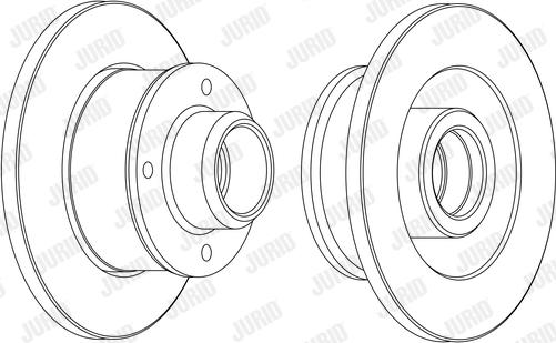 Jurid 562372JC - Bremžu diski autospares.lv