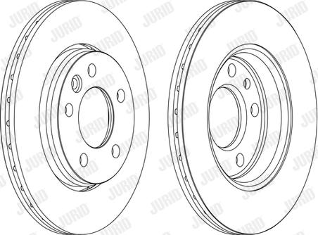 Jurid 562262JC-1 - Bremžu diski www.autospares.lv