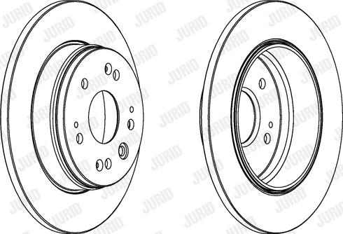 Jurid 562284JC-1 - Bremžu diski www.autospares.lv