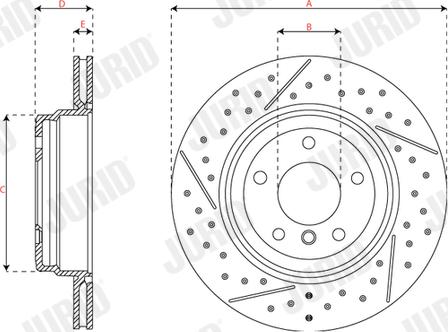 Jurid 562749JC - Bremžu diski www.autospares.lv