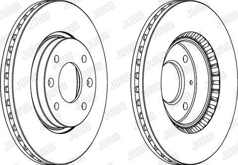 Jurid 562734JC - Bremžu diski www.autospares.lv