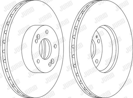 Jurid 562778JC - Bremžu diski www.autospares.lv