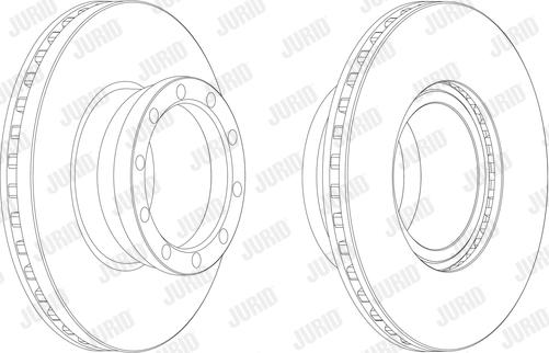 Jurid 567402J - Bremžu diski www.autospares.lv