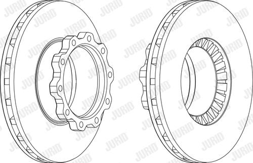 Jurid 567152J - Brake Disc www.autospares.lv