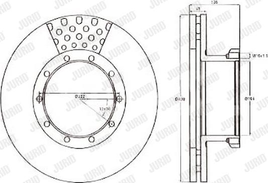 Jurid 567108J - Bremžu diski www.autospares.lv