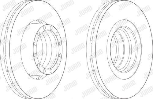 Jurid 567117J - Bremžu diski www.autospares.lv