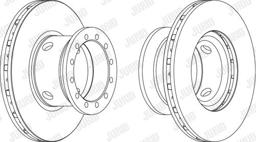 Jurid 567123J - Bremžu diski www.autospares.lv