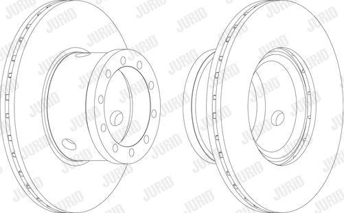 Jurid 567122J - Bremžu diski www.autospares.lv