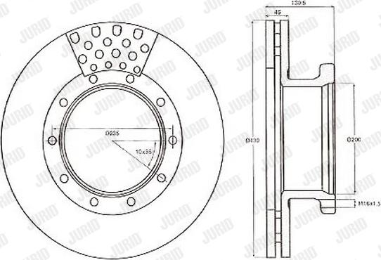 Jurid 567800J - Bremžu diski www.autospares.lv