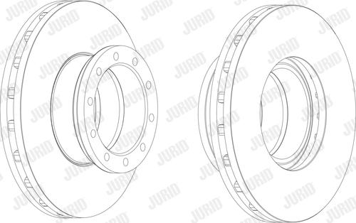 Jurid 567812J - Bremžu diski www.autospares.lv