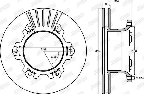 DT Spare Parts 01.01.42.104081 - Bremžu diski www.autospares.lv