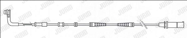 Jurid 581487 - Indikators, Bremžu uzliku nodilums www.autospares.lv