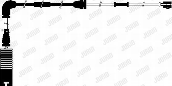 Jurid 581432 - Warning Contact, brake pad wear www.autospares.lv