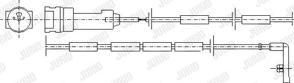 Jurid 581346 - Indikators, Bremžu uzliku nodilums www.autospares.lv