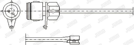 Jurid 581342 - Сигнализатор, износ тормозных колодок www.autospares.lv