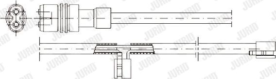 Jurid 581352 - Сигнализатор, износ тормозных колодок www.autospares.lv