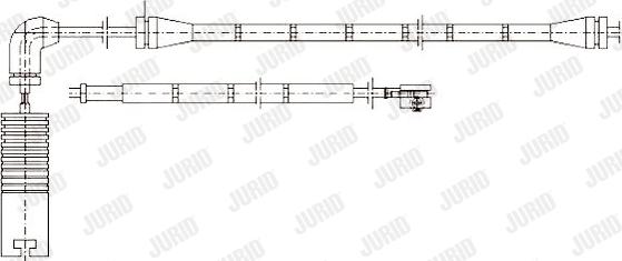 Jurid 581357 - Indikators, Bremžu uzliku nodilums www.autospares.lv