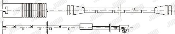 Jurid 581365 - Indikators, Bremžu uzliku nodilums www.autospares.lv