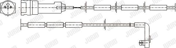 Jurid 581309 - Indikators, Bremžu uzliku nodilums www.autospares.lv