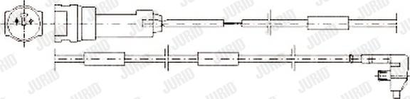 Jurid 581308 - Indikators, Bremžu uzliku nodilums www.autospares.lv