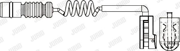 Jurid 581384 - Warning Contact, brake pad wear www.autospares.lv