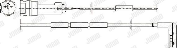 Jurid 581338 - Сигнализатор, износ тормозных колодок www.autospares.lv