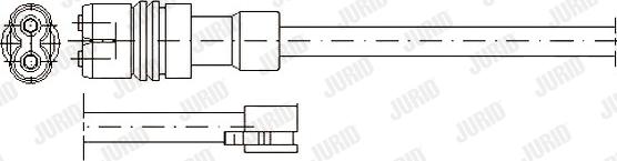 Jurid 581320 - Сигнализатор, износ тормозных колодок www.autospares.lv