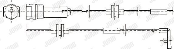 Jurid 581370 - Indikators, Bremžu uzliku nodilums www.autospares.lv