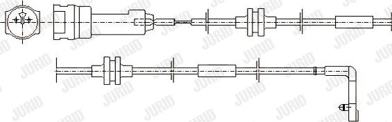 Jurid 581373 - Indikators, Bremžu uzliku nodilums www.autospares.lv