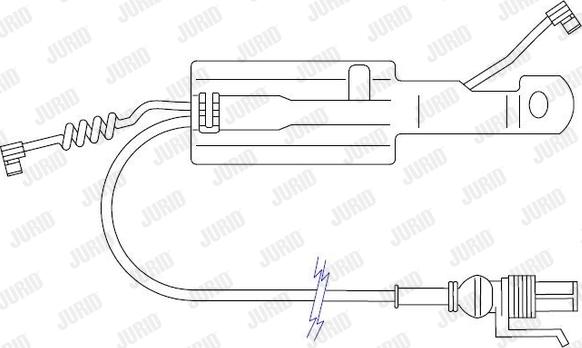 Jurid 587068 - Indikators, Bremžu uzliku nodilums www.autospares.lv